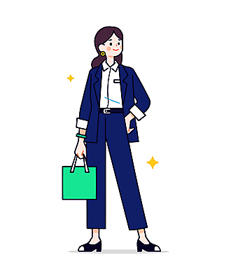 전신 여자 허리손 일러스트 비즈니스 친절 직업캐릭터 한명 서기 미소 성인 구직 업무 직장인 직원 입사 성인여자한명만 일러캐릭터 AI파일 직업 캐릭터 1 포즈 컨셉 모션 표정 사람 작업 여자한명만 성인여자만 파일형식 벡터