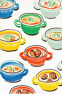 식기 음식 무늬 서양음식 파일형식 AI콘텐츠 그릇 스튜 수프 패턴 일러스트 JPG 이탈리아음식 사람없음 국내일러스트 AI일러스트