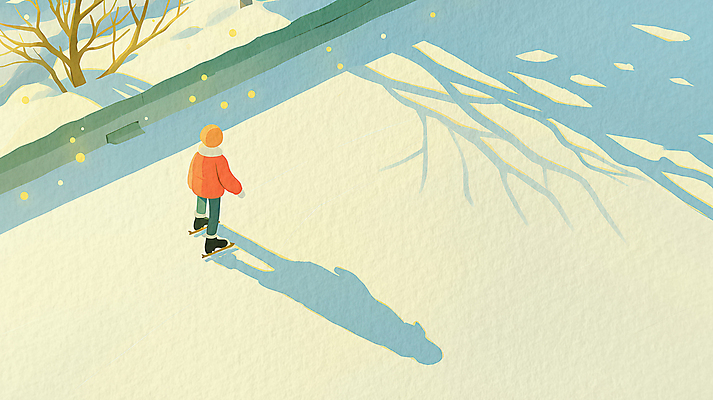 전신 PSD 나무 어린이 겨울 일러스트 새해 그림자 한명 노란색 스케이트 야간 감성 쌓인눈 아이스링크 국내일러스트 자연요소 식물 1 계절 스포츠용품 컬러 컨셉 사람 파일형식