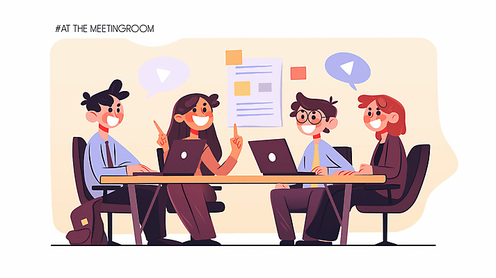 JPG 식물 여자 남자 화분 말풍선 의자 일러스트 회의 협력 아이디어 미소 앉기 여러명 성인 노트북 가리킴 책상 성인만 안경낌 국내일러스트 AI일러스트 AI콘텐츠 안경 가구 다수 컨셉 비즈니스 모션 표정 사람 손짓 전자제품 파일형식