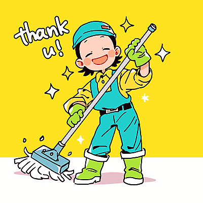 전신 모자 여자 일러스트 직업캐릭터 작업복 한명 미소 웃음 성인 반짝임 노란색 환경 잡기 청소 감사 걸레 환경미화원 성인여자한명만 일러캐릭터 AI파일 직업 캐릭터 1 잡화 옷 감정 컬러 모션 표정 사람 청소도구 여자한명만 성인여자만 파일형식 벡터