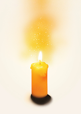 JPG 일러스트 촛불 불꽃 그림자 사람없음 빛 희망 기도 국내일러스트 AI일러스트 AI콘텐츠 감정 초 불 파일형식