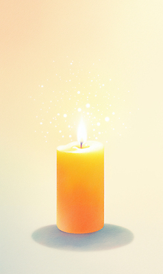 JPG 일러스트 촛불 불꽃 그림자 사람없음 빛 희망 기도 국내일러스트 AI일러스트 AI콘텐츠 감정 초 불 파일형식