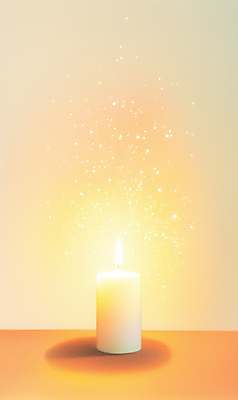 JPG 일러스트 촛불 불꽃 그림자 사람없음 빛 희망 기도 국내일러스트 AI일러스트 AI콘텐츠 감정 초 불 파일형식