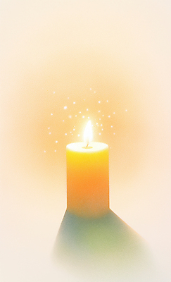 JPG 일러스트 촛불 불꽃 그림자 사람없음 빛 희망 기도 국내일러스트 AI일러스트 AI콘텐츠 감정 초 불 파일형식