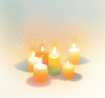 JPG 일러스트 촛불 불꽃 그림자 사람없음 빛 희망 기도 국내일러스트 AI일러스트 AI콘텐츠 감정 초 불 파일형식