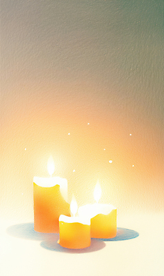 JPG 일러스트 촛불 불꽃 그림자 사람없음 빛 희망 기도 국내일러스트 AI일러스트 AI콘텐츠 감정 초 불 파일형식