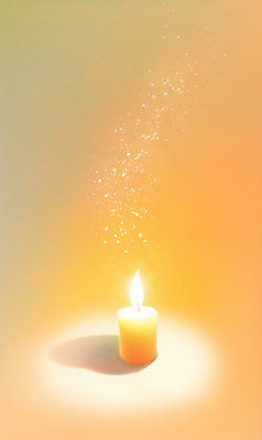 JPG 일러스트 촛불 불꽃 그림자 사람없음 빛 희망 기도 국내일러스트 AI일러스트 AI콘텐츠 감정 초 불 파일형식