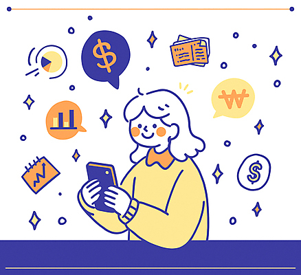 응시 여자 말풍선 일러스트 그래프 한명 미소 들기 상반신 성인 금융 반짝임 스마트폰 달러 정보 원화 주식 성인여자한명만 국내일러스트 AI파일 1 시선 돈 모션 표정 사람 경제 핸드폰 스마트기기 여자한명만 성인여자만 파일형식 벡터