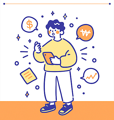 전신 응시 남자 말풍선 일러스트 그래프 한명 미소 들기 성인 금융 반짝임 스마트폰 손들기 달러 정보 원화 주식 성인남자한명만 국내일러스트 AI파일 1 시선 돈 모션 표정 사람 경제 핸드폰 스마트기기 남자한명만 성인남자만 파일형식 벡터