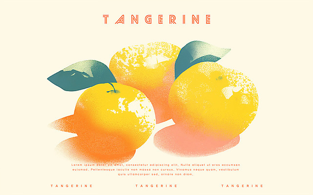 PSD 겨울 일러스트 귤 사람없음 농작물 주황색 신선 국내일러스트 계절 컬러 농업 과일 파일형식