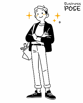 전신 남자 포즈 가방 일러스트 한명 미소 성인 반짝임 팔짱 직장인 비즈니스맨 성인남자한명만 일러캐릭터 AI파일 직업 캐릭터 1 잡화 비즈니스 모션 표정 사람 남자한명만 성인남자만 파일형식 벡터