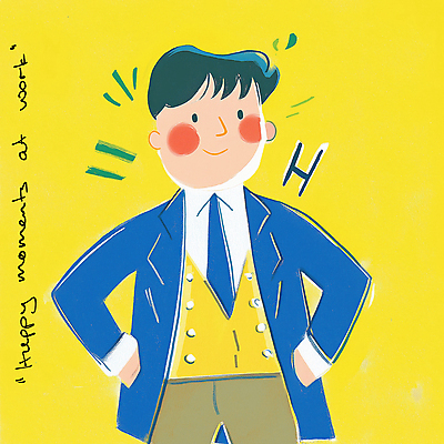 JPG 남자 일러스트 한명 미소 상반신 성인 노란색 주머니손 성인남자한명만 국내일러스트 AI일러스트 AI콘텐츠 1 컬러 모션 표정 사람 남자한명만 성인남자만 파일형식