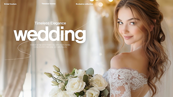 PSD 편집이미지 여자 포스터 신부 부케 웨딩드레스 결혼 한명 미소 성인 감성 예식장 의료성형뷰티 성인여자한명만 이미지편집 1 드레스 꽃다발 컨셉 표정 사람 이벤트 공간 여자한명만 성인여자만 파일형식