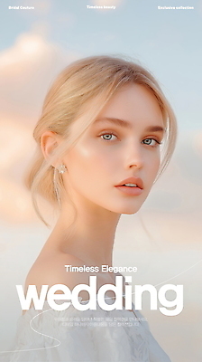 PSD 편집이미지 여자 포스터 신부 웨딩드레스 결혼 하늘 한명 성인 햇빛 귀걸이 감성 의료성형뷰티 성인여자한명만 이미지편집 1 드레스 컨셉 장신구 사람 이벤트 태양 여자한명만 성인여자만 파일형식