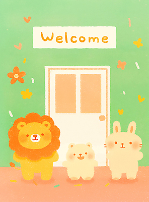 PSD 꽃 나비 일러스트 곰 미소 사람없음 유치원 토끼 사자 입학 꽃가루 환영 개학 국내일러스트 식물 동물 교육 곤충 포유류 학교 표정 반려동물 가루 파일형식