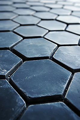 JPG 편집이미지 디자인 사람없음 검은색 타일 육각형 헥사곤 편집실사 AI포토 AI콘텐츠 도형 컬러 패턴 CG 파일형식