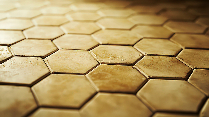 JPG 편집이미지 디자인 사람없음 갈색 타일 육각형 헥사곤 편집실사 AI포토 AI콘텐츠 도형 컬러 패턴 CG 파일형식