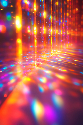 JPG 편집이미지 사람없음 빛 컬러풀 보케 스펙트럼 편집실사 AI컴퓨터그래픽 AI콘텐츠 컬러 CG 파일형식