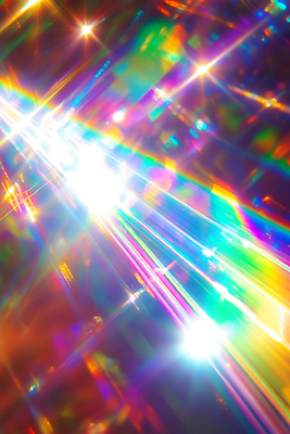 JPG 편집이미지 사람없음 빛 컬러풀 보케 스펙트럼 편집실사 AI컴퓨터그래픽 AI콘텐츠 컬러 CG 파일형식