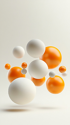 JPG 편집이미지 디자인 공 사람없음 3D 주황색 원형 심플 편집3D AI컴퓨터그래픽 AI콘텐츠 도형 컬러 디지털합성 파일형식