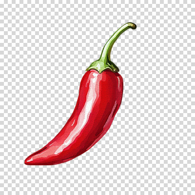 편집이미지 수채화 누끼 사람없음 홍고추 PNG 편집소스 고추 파일형식