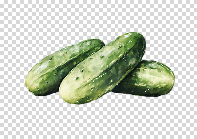 편집이미지 오이 수채화 누끼 사람없음 PNG 편집소스 채소 파일형식