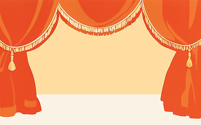 PSD 일러스트 사람없음 빨간색 무대 커튼 벨벳 국내일러스트 컬러 실크 파일형식