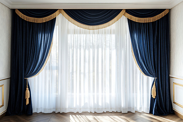 JPG 편집이미지 실내 그림자 사람없음 빛 무대 커튼 남색 천 디지털합성 질감 편집실사 AI포토 AI콘텐츠 컬러 내부 직물 CG 파일형식