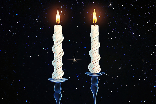 JPG 일러스트 촛불 밤하늘 사람없음 어둠 희망 디지털합성 촛대 양초꽂이 국내일러스트 AI일러스트 AI콘텐츠 감정 초 하늘 야간 꽂이 파일형식