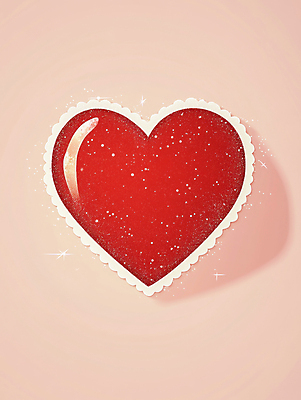 JPG 일러스트 사랑 사람없음 빨간색 하트 국내일러스트 AI일러스트 AI콘텐츠 모양 감정 컬러 파일형식