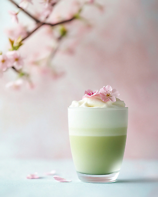 JPG 편집이미지 꽃잎 잔 사람없음 장식 봄 벚꽃 크림 라떼 편집실사 AI포토 AI콘텐츠 식기 계절 꽃 커피 CG 파일형식