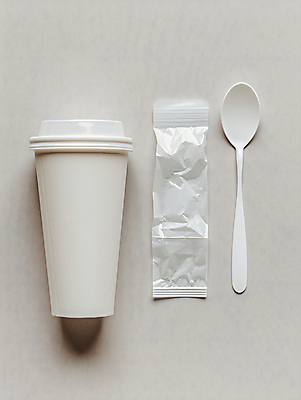 JPG 편집이미지 사람없음 자연보호 환경 숟가락 흰색 환경오염 쓰레기 일회용 분리수거 비닐 테이크아웃컵 편집실사 AI포토 AI콘텐츠 컬러 컨셉 자연 재질 수저 컵 보호 CG 파일형식