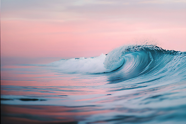 JPG 편집이미지 파도 바다 자연 풍경 사람없음 노을 고요 힐링 감성 편집실사 AI포토 AI콘텐츠 자연요소 컨셉 CG 생태계 파일형식