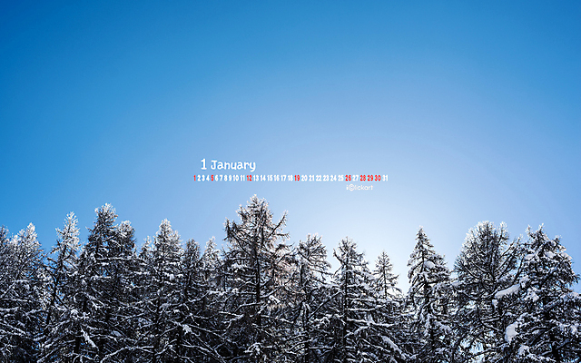 JPG 월페이퍼 바탕화면 1월 날짜 파일형식