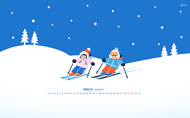 JPG 월페이퍼 바탕화면 1월 날짜 파일형식