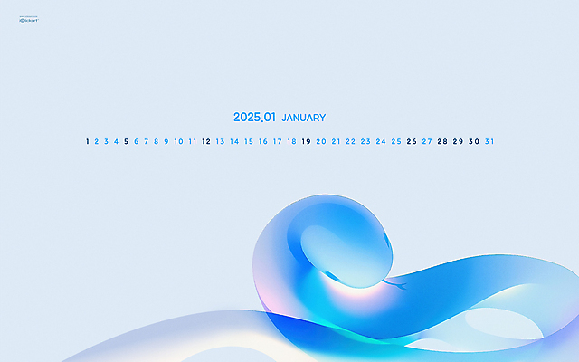 JPG 월페이퍼 바탕화면 1월 날짜 파일형식