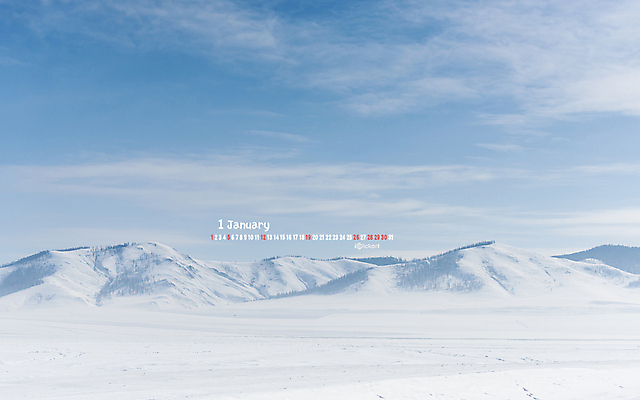 JPG 월페이퍼 바탕화면 1월 날짜 파일형식