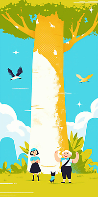 JPG 전신 나무 구름 여자 남자 일러스트 조류 휴식 풍경 성인 두명 손들기 평화 팔짱 가리킴 강아지 성인만 국내일러스트 AI일러스트 AI콘텐츠 자연요소 식물 동물 컨셉 모션 사람 손짓 반려동물 개 파일형식