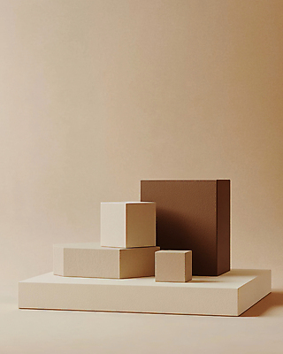 JPG 편집이미지 그림자 사람없음 빛 갈색 분위기 육면체 감성 포디움 트렌드컬러 편집실사 2025트렌드 모카무스 AI포토 AI콘텐츠 도형 컬러 컨셉 유행 무대 CG 파일형식 2025년