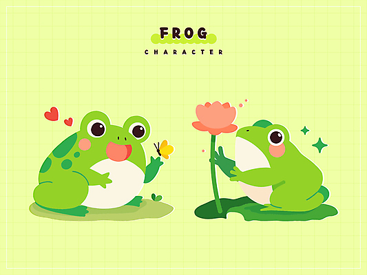 나비 스티커 일러스트 연꽃 웃음 사람없음 초록색 반짝임 귀여움 하트 연잎 개구리캐릭터 일러캐릭터 AI파일 모양 캐릭터 꽃 컬러 동물캐릭터 곤충 컨셉 잎 모션 표정 개구리 파일형식 벡터