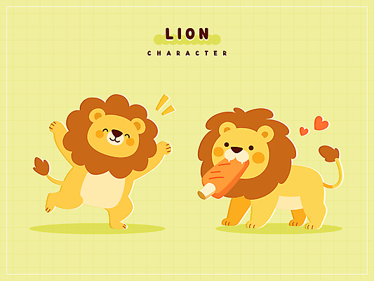 동물캐릭터 스티커 일러스트 육류 미소 사람없음 연두색 걷기 귀여움 만세 하트 사자 물기 먹기 일러캐릭터 AI파일 모양 동물 캐릭터 컨셉 식재료 포유류 모션 표정 초록색 파일형식 벡터