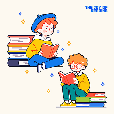전신 모자 남자 행복 어린이 일러스트 책장 웃음 들기 앉기 소년 두명 반짝임 독서 즐거움 책더미 소년만 안경낌 국내일러스트 AI파일 잡화 감정 안경 가구 모션 표정 사람 책 무더기 남자만 어린이만 파일형식 벡터
