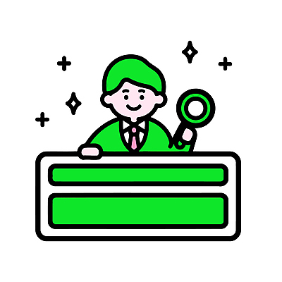 남자 일러스트 돋보기 한명 미소 들기 정장 상반신 성인 초록색 반짝임 비즈니스맨 심플 검색창 성인남자한명만 국내일러스트 AI파일 1 옷 컬러 비즈니스 모션 표정 사람 직장인 남자한명만 성인남자만 파일형식 벡터