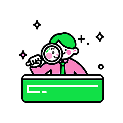 남자 분홍색 일러스트 돋보기 한명 미소 들기 정장 상반신 성인 초록색 반짝임 비즈니스맨 심플 검색창 성인남자한명만 국내일러스트 AI파일 1 옷 컬러 비즈니스 모션 표정 사람 직장인 남자한명만 성인남자만 파일형식 벡터