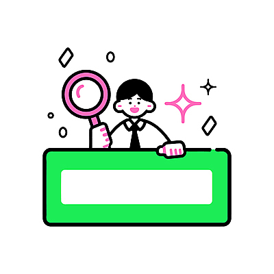 남자 일러스트 돋보기 한명 미소 들기 정장 상반신 성인 초록색 반짝임 비즈니스맨 심플 검색창 성인남자한명만 국내일러스트 AI파일 1 옷 컬러 비즈니스 모션 표정 사람 직장인 남자한명만 성인남자만 파일형식 벡터