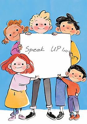 JPG 전신 여자 남자 어린이 허리손 일러스트 청소년 협력 사각프레임 미소 들기 소녀 소년 여러명 친구 팻말 가리킴 발표 그룹 카피스페이스 국내일러스트 AI일러스트 AI콘텐츠 포즈 다수 관계 모션 프레임 표정 사람 손짓 사각형 공백 파일형식