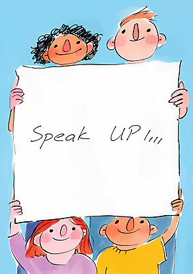 JPG 여자 남자 일러스트 청소년 협력 사각프레임 미소 들기 여러명 상반신 친구 팻말 발표 그룹 십대만 카피스페이스 국내일러스트 AI일러스트 AI콘텐츠 다수 관계 모션 프레임 표정 사람 사각형 공백 파일형식