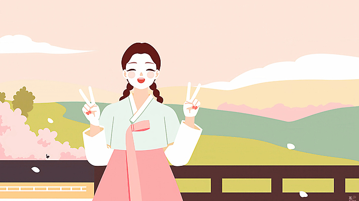 JPG 구름 여자 일러스트 청소년 하늘 한명 미소 봄 한복 브이 활기 나무울타리 십대여자한명만 기와담장 국내일러스트 AI일러스트 AI콘텐츠 자연요소 1 한국전통 계절 컨셉 표정 기와 사람 손짓 울타리 담장 전통의상 여자한명만 십대여자만 파일형식