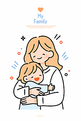 여자 행복 어린이 일러스트 포옹 모녀 함께함 소녀 상반신 성인 두명 주황색 하트 여자만 유대감 일러캐릭터 AI파일 모양 캐릭터 딸 감정 컬러 컨셉 가족 안기 엄마 사람 파일형식 벡터